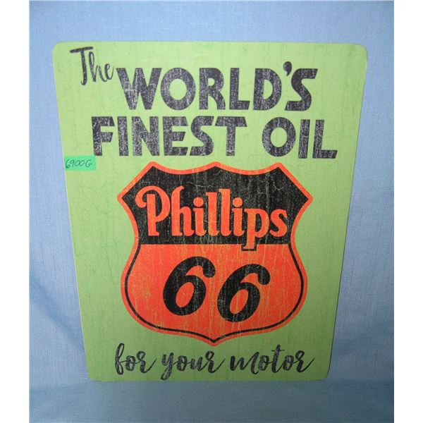 Phillips 66 the worlds finest oil  retro style advertising sign