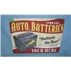 Image 1 : Oil Sparky Auto batteries  retro style advertising sign