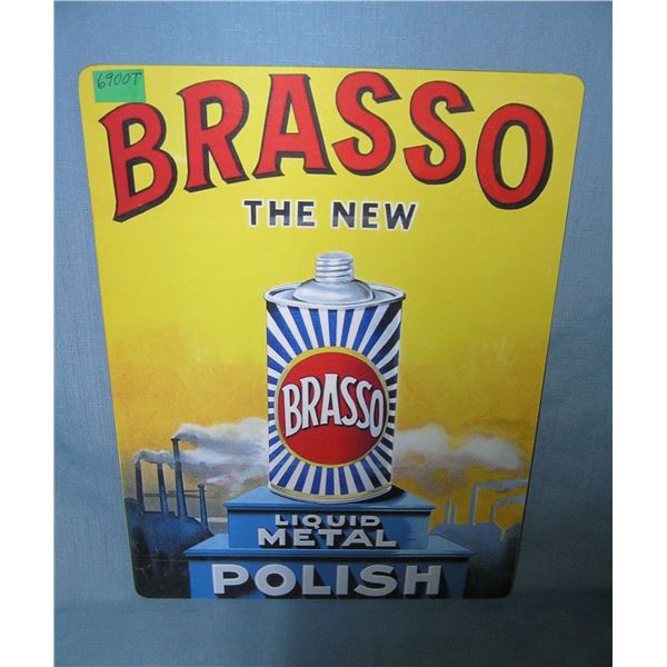 Brasso Metal Polish  retro style advertising sign