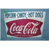 Image 1 : Coca Cola Popcorn, Candy and Hot Dogs  retro style advertising sign