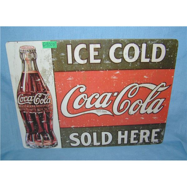 Coca Cola Sold Here  retro style advertising sign