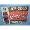 Image 1 : Coca Cola Sold Here  retro style advertising sign