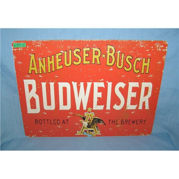 Budweiser Beer  retro style advertising sign