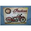 Image 1 : Indian Motorcycles model 101 Indian Scout  retro style advertising sign