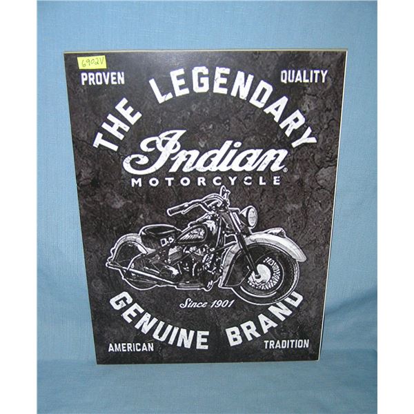 The legendary Indian motorcycle genuine brand  retro style advertising sign