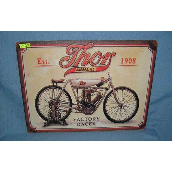 Thor Motorcycles  retro style advertising sign