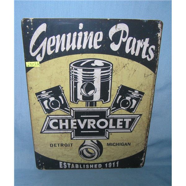 Cevrolet genuine parts  retro style advertising sign
