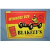 Image 1 : Winner's use Blakelys motor oil  retro style advertising sign