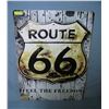 Image 1 : Route 66 feel the freedom  retro style advertising sign