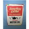 Image 1 : Something extra for your money extra Motor Oil  retro style advertising sign