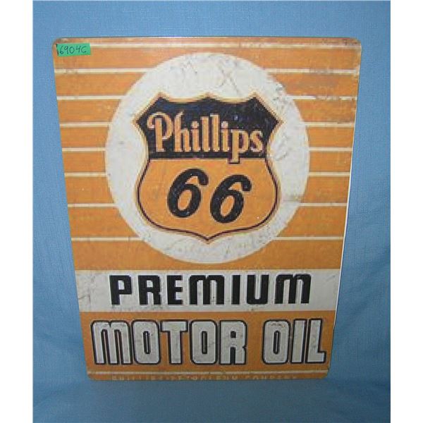 Phillips 66 Premium Motor Oil  retro style advertising sign