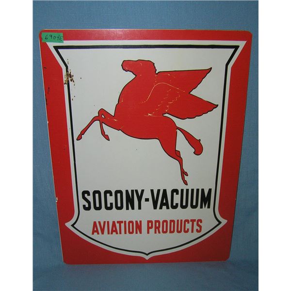 Sacony Vaccuum aviation products  retro style advertising sign