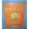 Image 1 : Golden Shell Auto Oil  retro style advertising sign