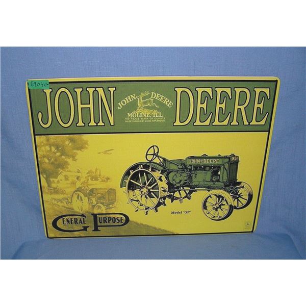 John Deere Tractor  retro style advertising sign
