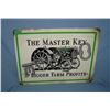 Image 1 : The master key farm tractor  retro style advertising sign