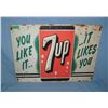 Image 1 : 7up Soda  retro style advertising sign