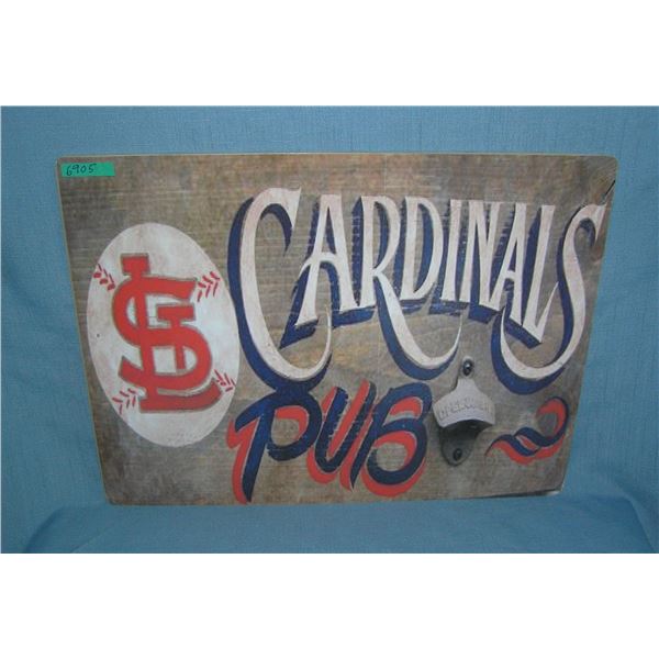 St. Louis Cardinals Pub  retro style advertising sign