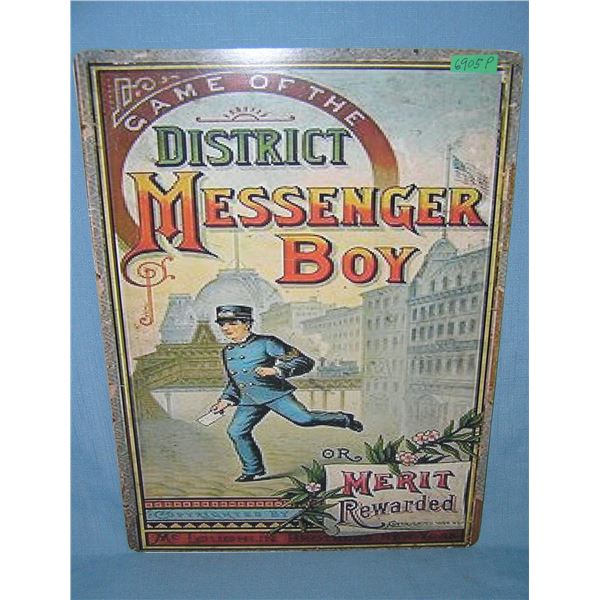 Distinct Messenger Box  retro style advertising sign