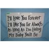 Image 1 : I'll Love you forever, I'll like you for always as long as I'm Living my baby you'll be  retro style