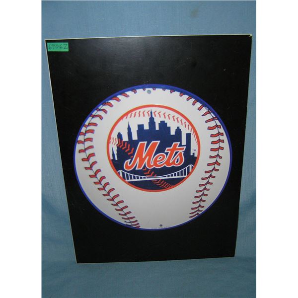 New York Mets  retro style advertising sign