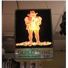 Image 1 : A great early California Guild wine illuminated box advertising sign made by the men who grow there 