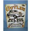 Image 1 : Outlaw Hot Rod garage retro style advertising sign