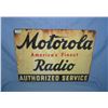 Image 1 : Motorola Americas Finest radio authorized service retro style advertising sign