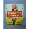 Image 1 : Foot Rest Hosiery retro style advertising sign