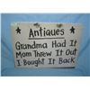 Image 1 : Antiques Grandma had it Mom threw it out I bought it back retro style advertising sign