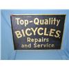 Image 1 : Top quality bicycles repairs and service  retro style advertising sign
