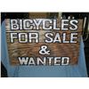 Image 1 : Bicycles for sale and wanted  retro style advertising sign