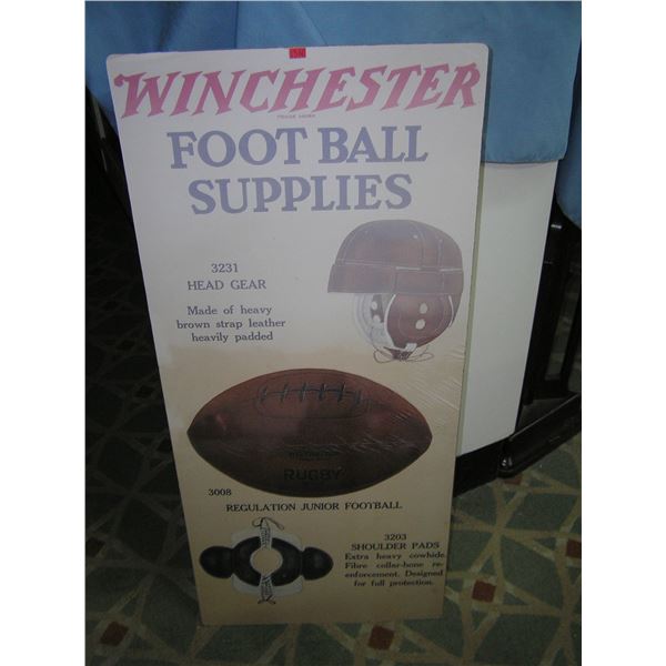 Winchester football supplies  retro style advertising sign