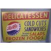 Image 1 : Antique retro style Pepsi Cola delicatessen  retro style advertising sign
