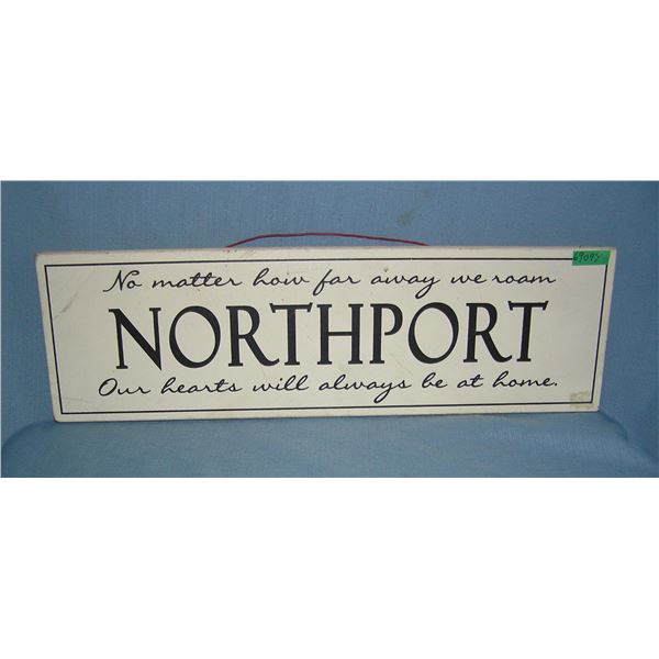 Northport Long Island NY wall art sign