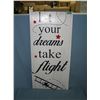 Image 1 : Let your dreams take flight all wood art sign
