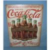 Image 1 : Coca Cola delishious and refreshing  retro style advertising sign