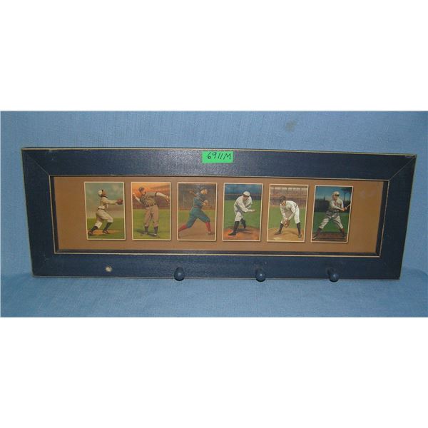 Early Baseball card themed sports decoratiive wall plaque