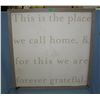 Image 1 : Grateful Home framed canvas wall art sign