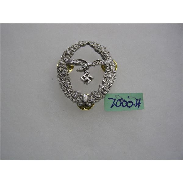 German marksmanship shield badge WWII retro style