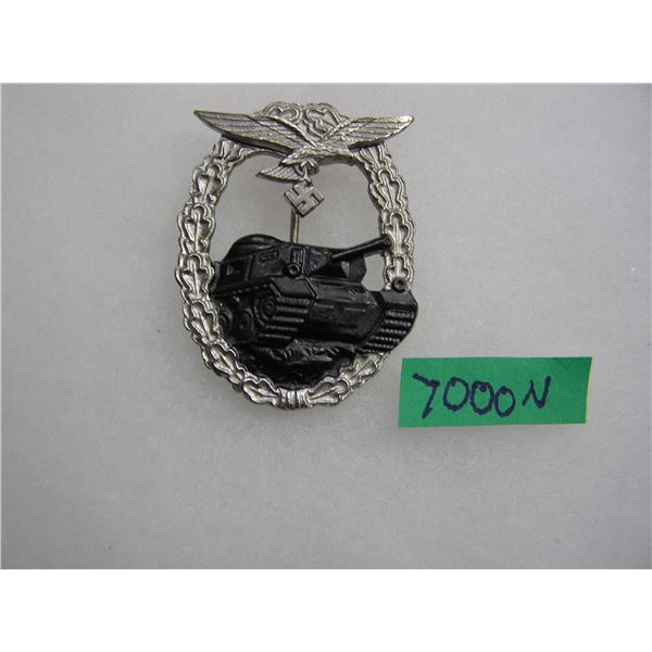 German tank battle badge WWII retro style