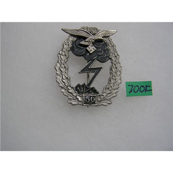 German ground combat badge 50 actions WWII retro style