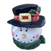 Image 1 : 9 Inch Height Snowman Cookie Jar