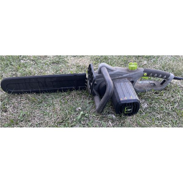 Earthwise 16-inch 12-amp corded electric chainsaw Tested and working