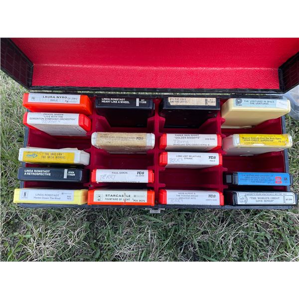 8 Track Tapes in Case
