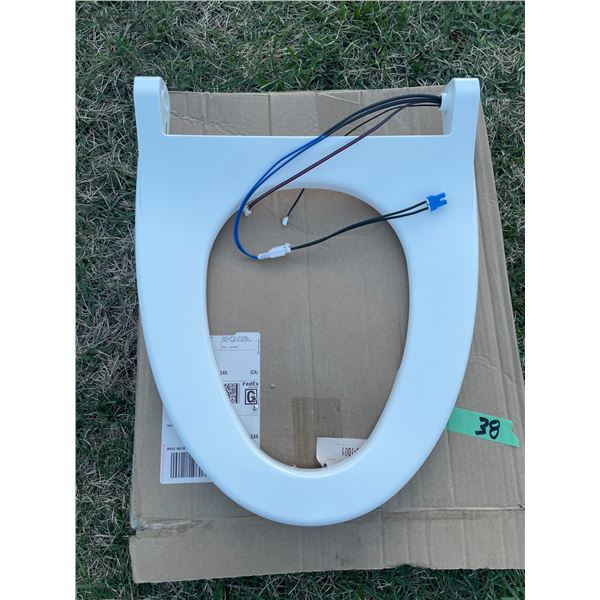 Toilet seat, part number 99TOI-7Z69RLC0-OU. It is manufactured specifically for the OVE Decors Irenn
