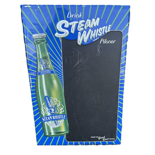 STEAM WHISTLE CHALKBOARD SIGN - SST - 24 X 35 INCHES