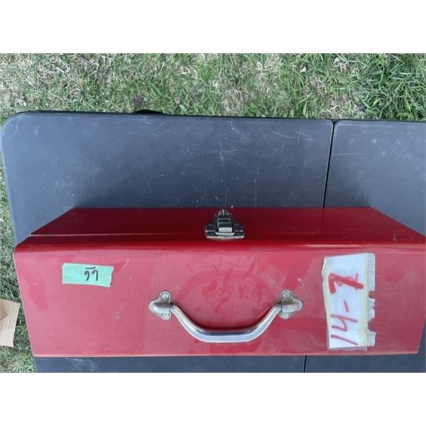 Red Tool Box with Tools