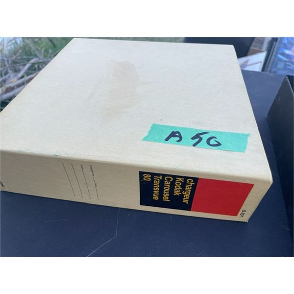 FIVE Kodak Carousel slide projector trays in their original boxes