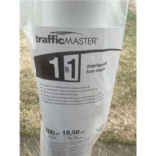 Roll of TrafficMaster 2-in-1 Flooring Underlayment , 200 square feet