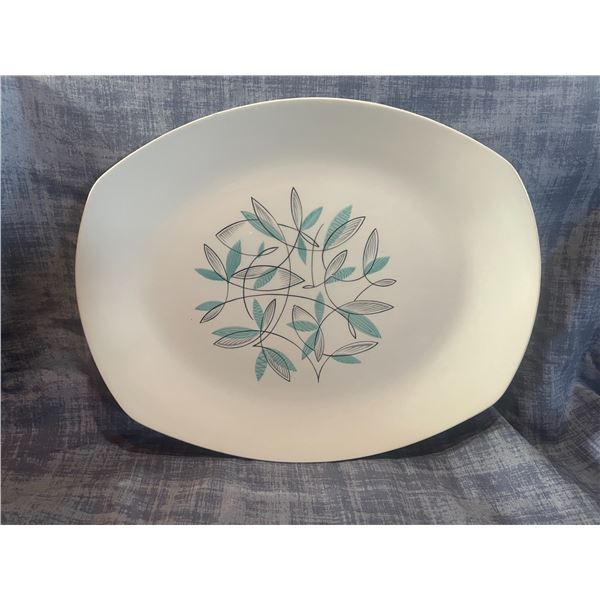 1960s Mid Century 12”x10” Ceramic Platter ‘Cassandra’ Pattern,  